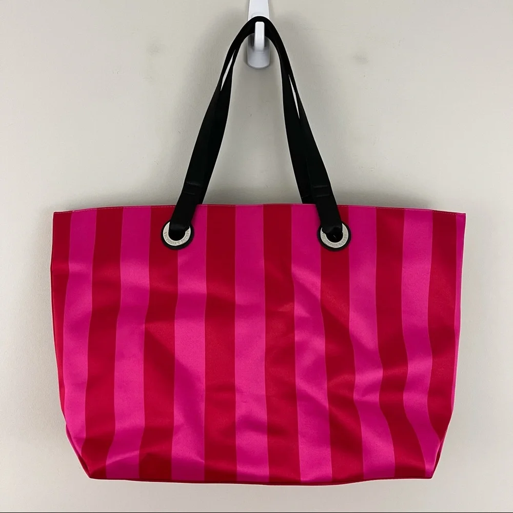 Victoria's Secret Large Stripped Studded Tote Bag